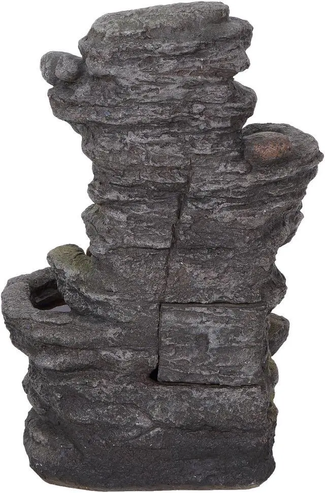 Alt view image 4 of 5 - Hi-Line Gift LED Multi Level Rock Fountain