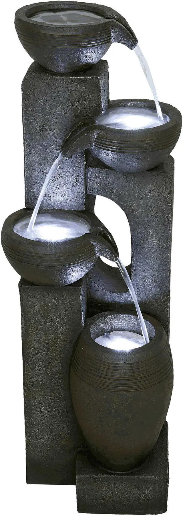 Main image of Hi-Line Gift LED Cascading Bowls Fountain