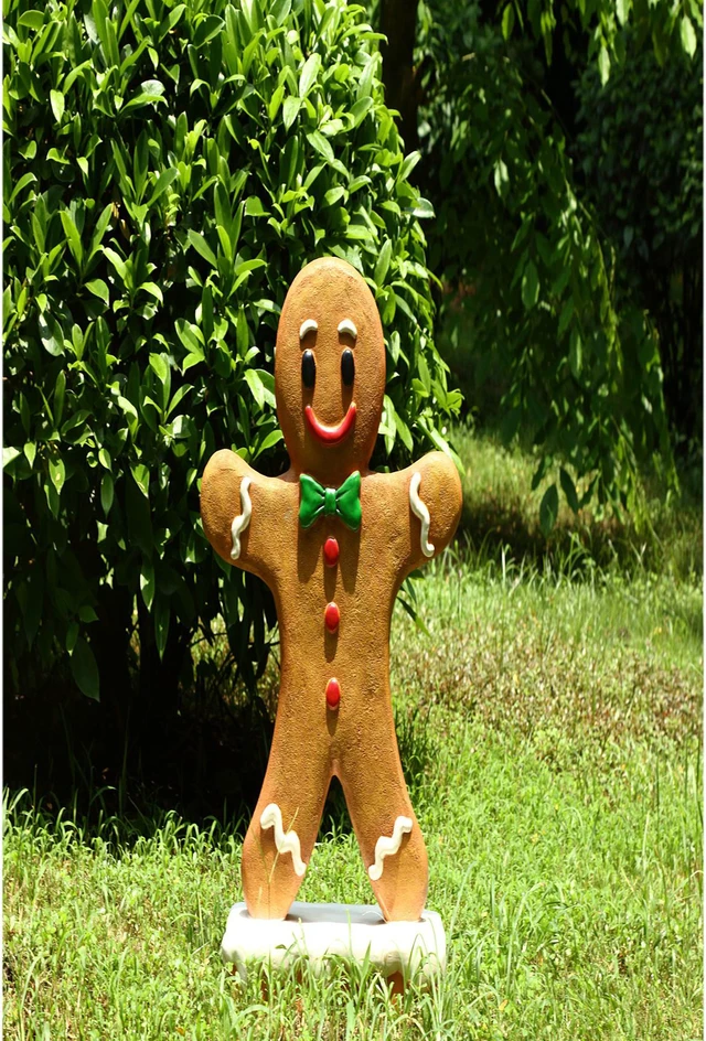 Alt view image 7 of 9 - Hi-Line Gift Gingerbread Boy Statue