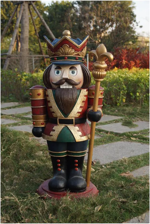 Alt view image 3 of 3 - Hi-Line Gift Wooden Finish Nutcracker