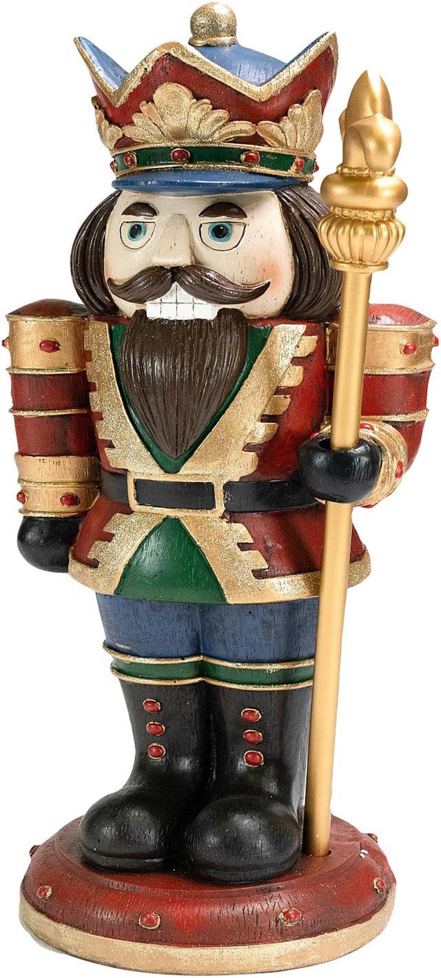 Hi-Line Gift Ltd. Wooden Finish Small Nutcracker Statue