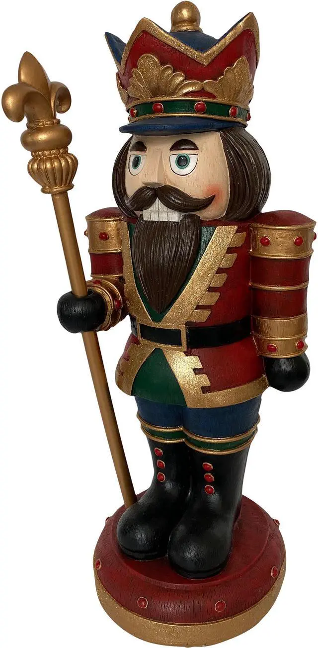 Main image of Hi-Line Gift Wooden Finish Nutcracker - Small