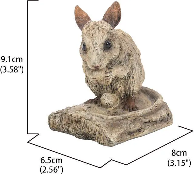 Alt view image 4 of 5 - Hi-Line Gift Mouse Driftwood Look