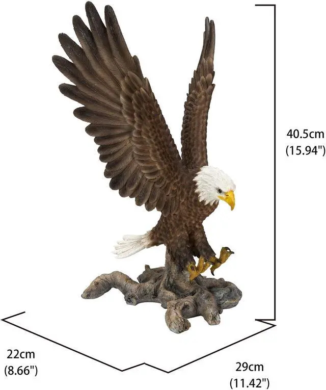 Alt view image 5 of 8 - Hi-Line Gift Small Flying Eagle Statue
