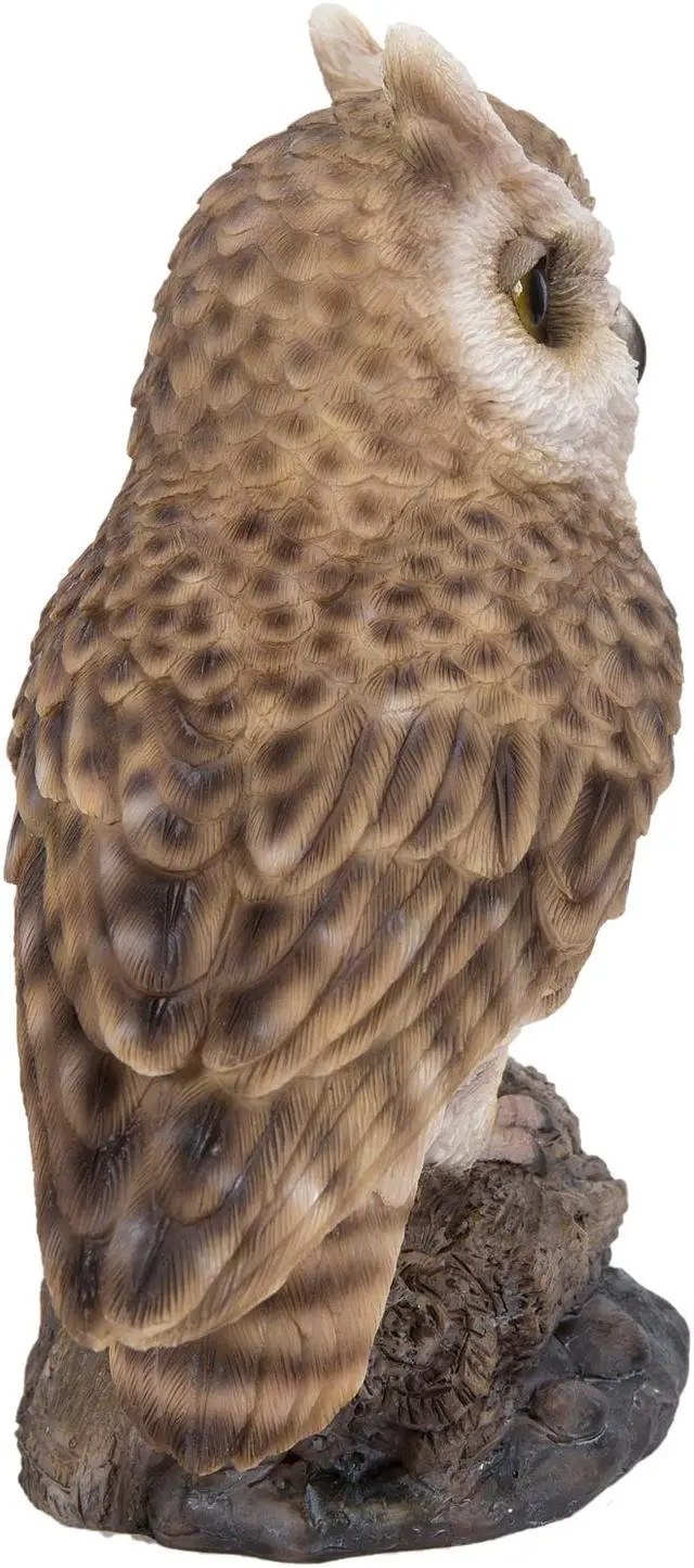 Alt view image 3 of 7 - Hi-Line Gift Motion Activated Singing Long Eared Owlet Standing On Stump