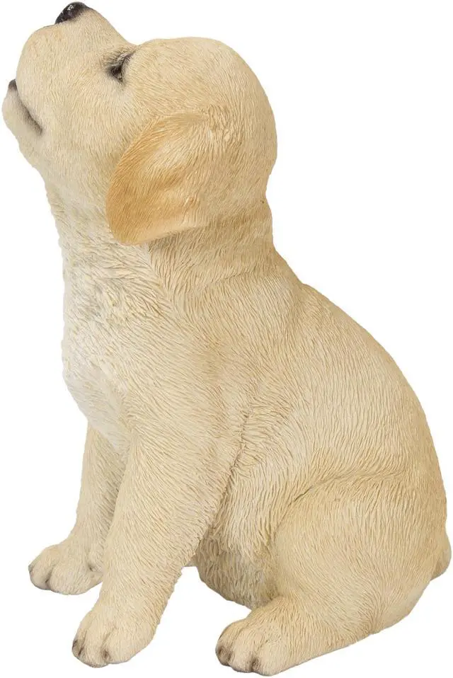 Alt view image 2 of 7 - Hi-Line Gift Yellow Labrador Puppy Howling