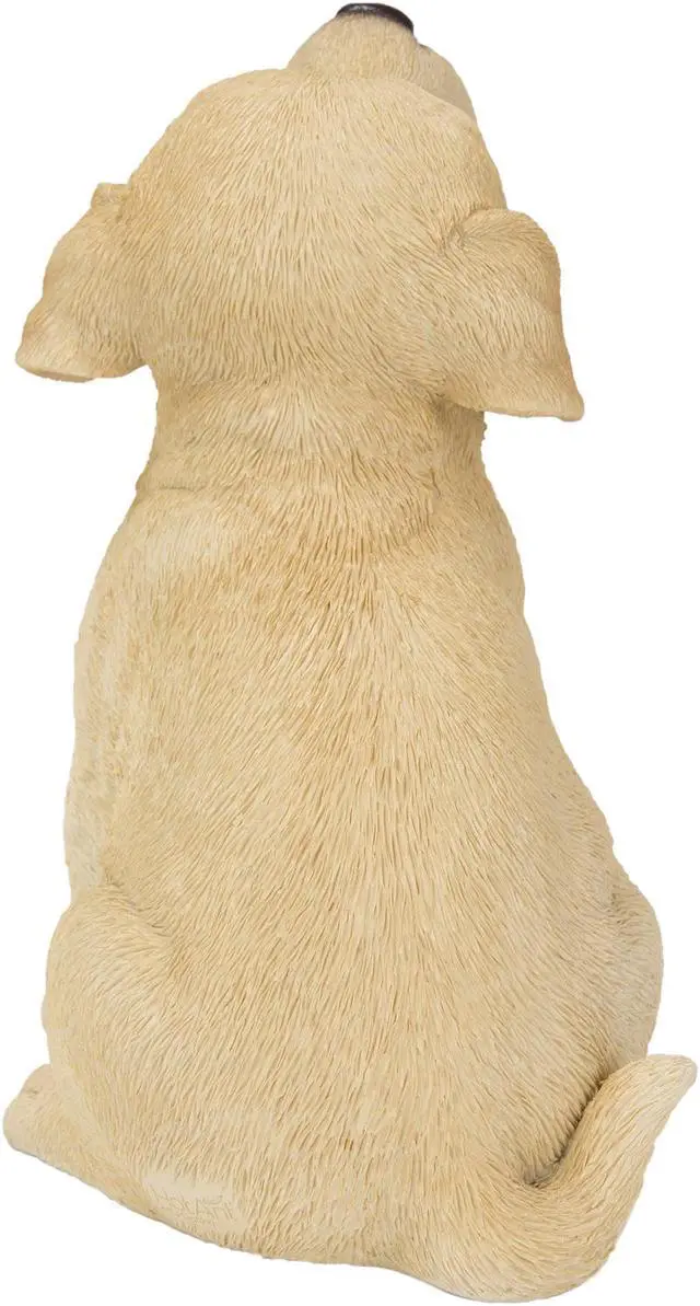 Alt view image 3 of 7 - Hi-Line Gift Yellow Labrador Puppy Howling