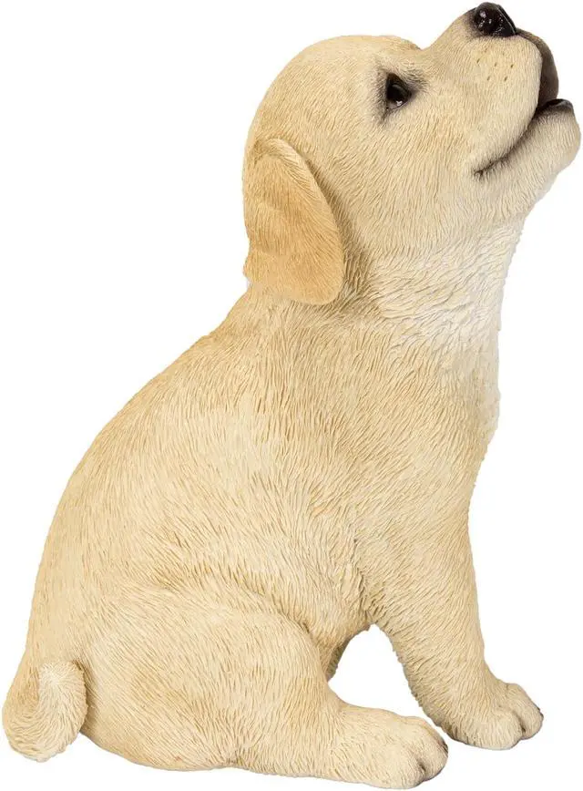 Alt view image 4 of 7 - Hi-Line Gift Yellow Labrador Puppy Howling