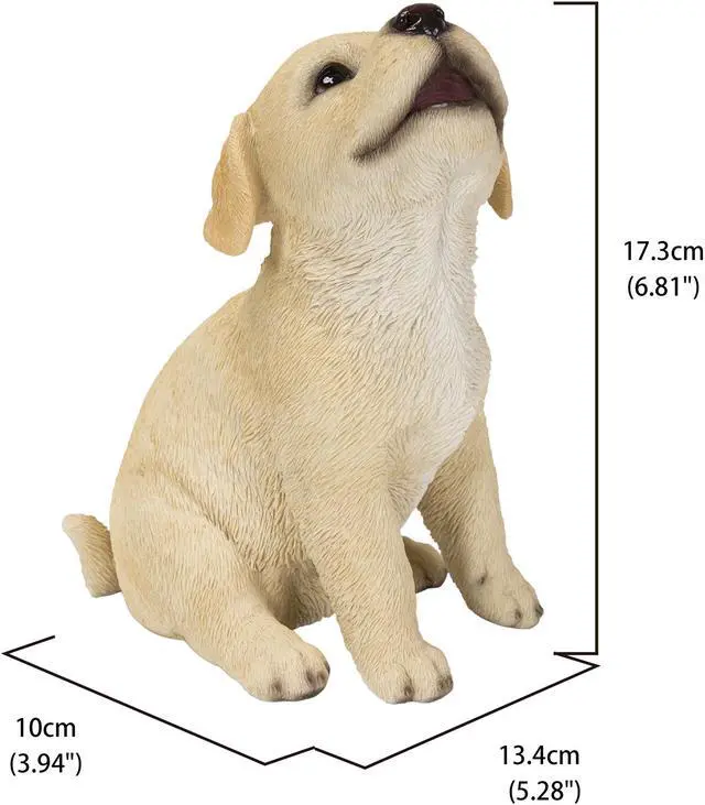 Alt view image 5 of 7 - Hi-Line Gift Yellow Labrador Puppy Howling