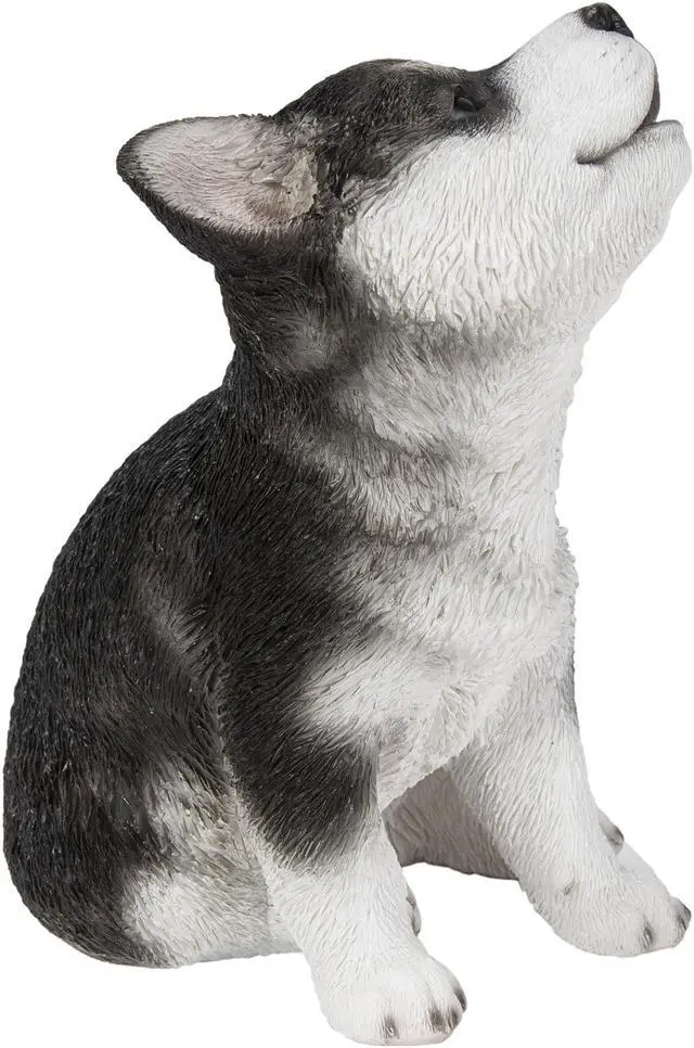 Alt view image 3 of 8 - Hi-Line Gift Siberian Husky Puppy Howling