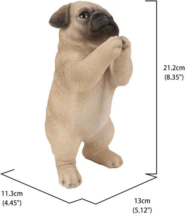 Alt view image 6 of 7 - Hi-Line Gift Pug Puppy Statue Praying