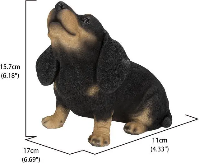 Alt view image 5 of 7 - Hi-Line Gift Howling Dachshund Puppy Statue