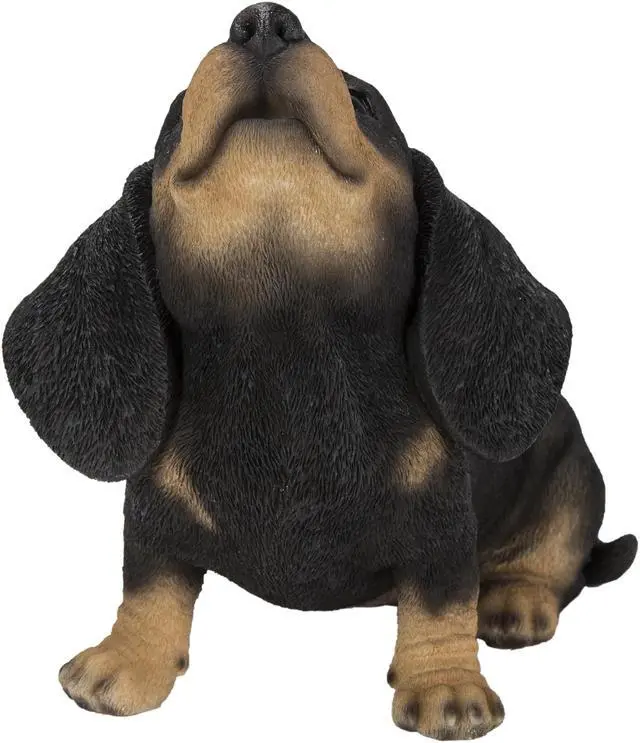 Alt view image 2 of 7 - Hi-Line Gift Howling Dachshund Puppy Statue