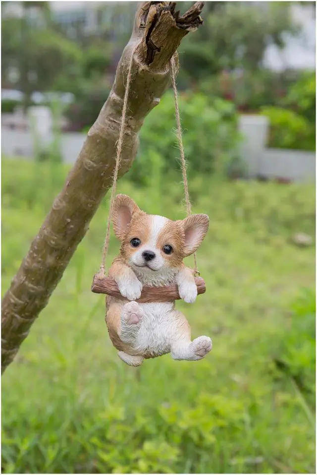 Alt view image 6 of 6 - Hi-Line Gift Hanging Chihuahua Puppy Statue
