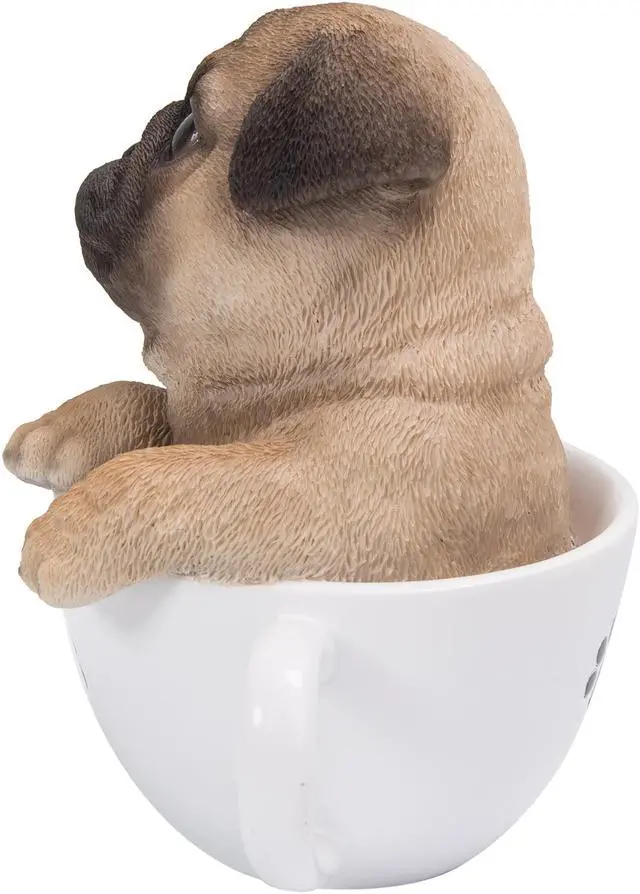 Alt view image 3 of 7 - Hi-Line Gift Teacup Pug Puppy Statue