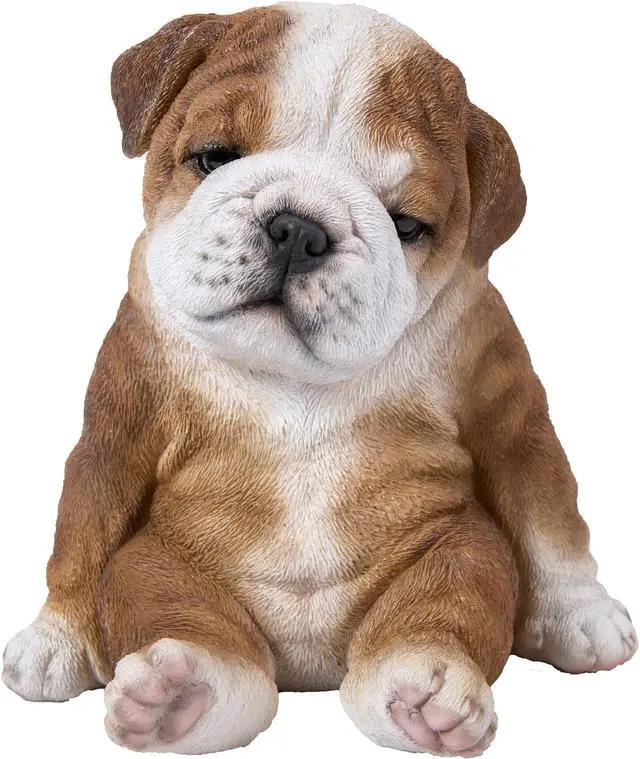 Main image of Hi-Line Gift Sitting Sleepy Bulldog Puppy Statue