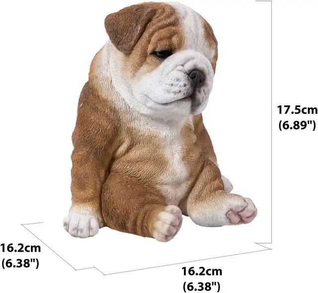 Alt view image 5 of 6 - Hi-Line Gift Sitting Sleepy Bulldog Puppy Statue