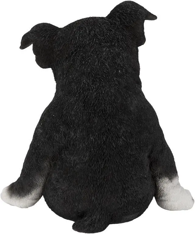 Alt view image 3 of 8 - Hi-Line Gift Sleepy Boston Terrier Puppy Statue Sitting