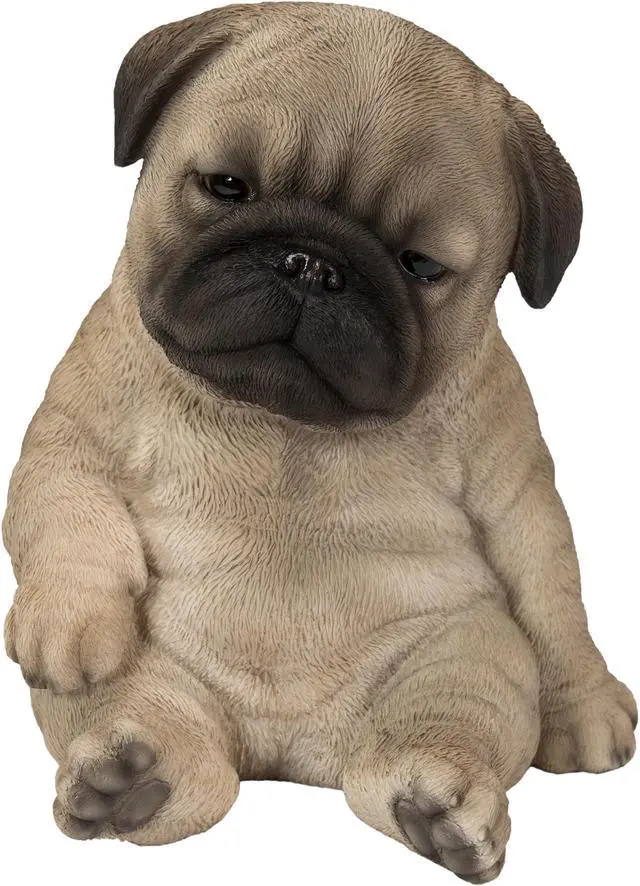 Main image of Hi-Line Gift Sleepy Pug Puppy Statue Sitting
