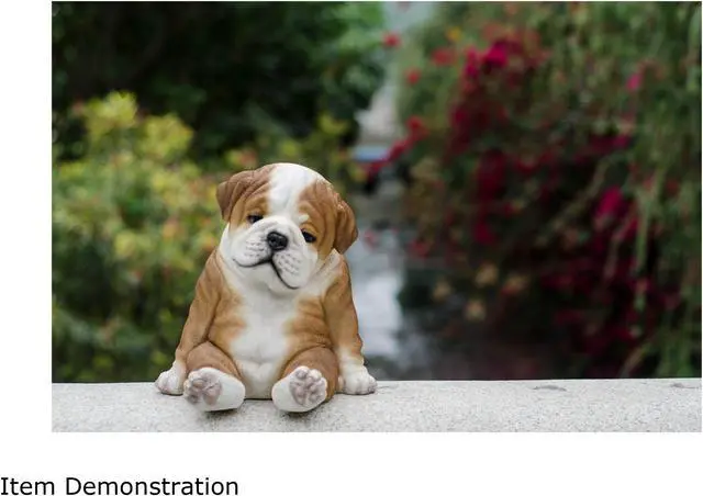 Alt view image 6 of 6 - Hi-Line Gift Bulldog Sleeping Medium