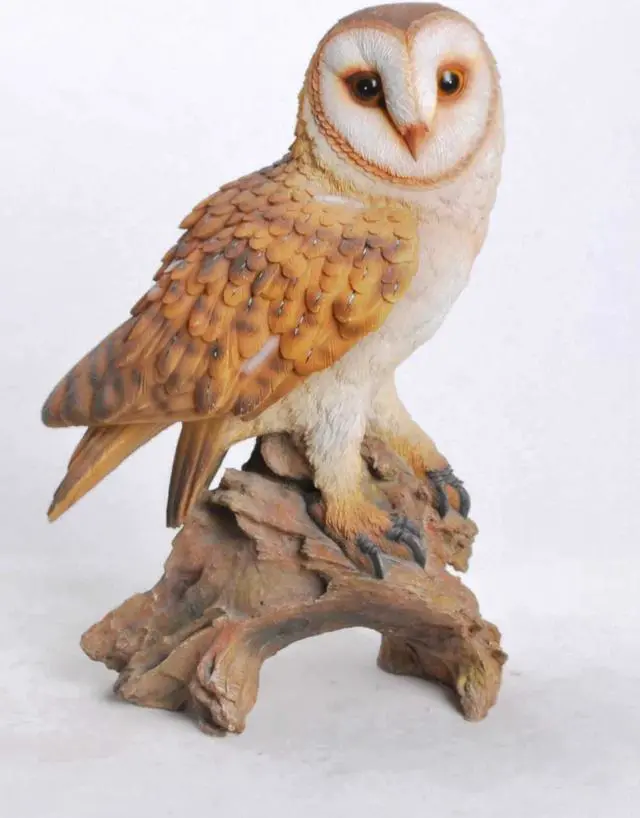 Main image of Hi-Line Gift Barn Owl On Branch Statue