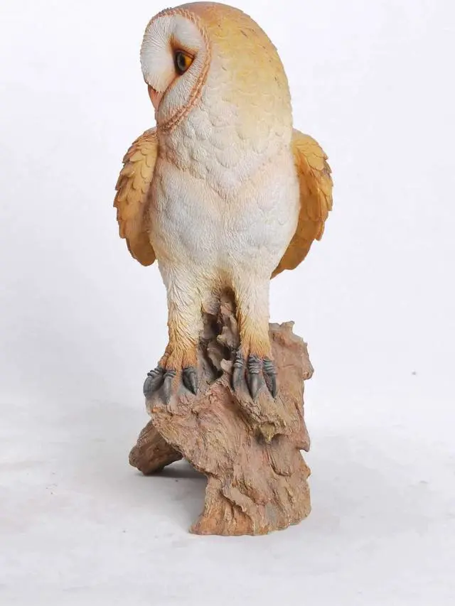 Alt view image 2 of 2 - Hi-Line Gift Barn Owl On Branch Statue