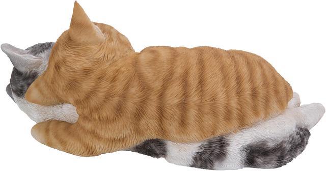  Hi-Line Gift Ltd Lying Cat Sleeping Tabby Statue, Orange :  Patio, Lawn & Garden