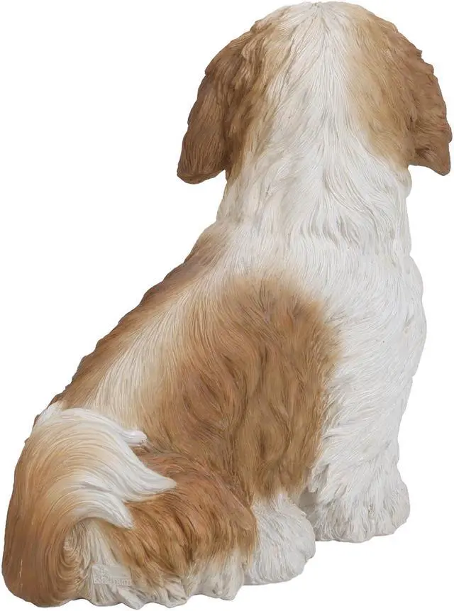 Alt view image 4 of 7 - Hi-Line Gift Brown & White Shih Tzu Sitting