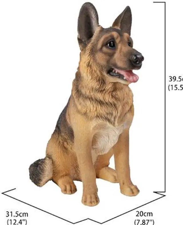 Alt view image 4 of 5 - Hi-Line Gift Large Sitting German Shepherd