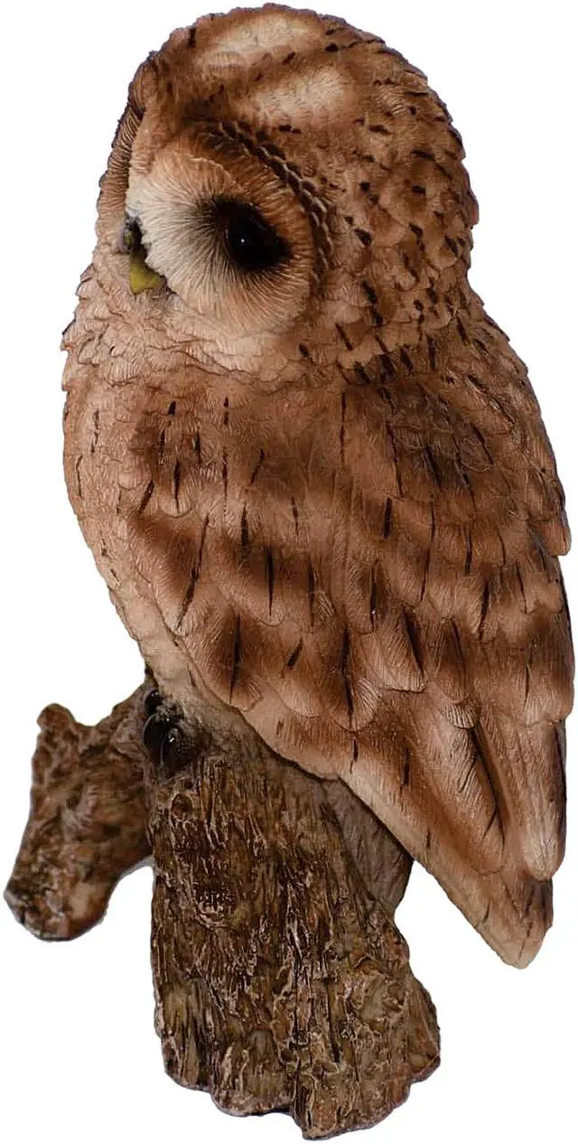 Alt view image 2 of 6 - Hi-Line Gift Tawny Owl On Stump - Small