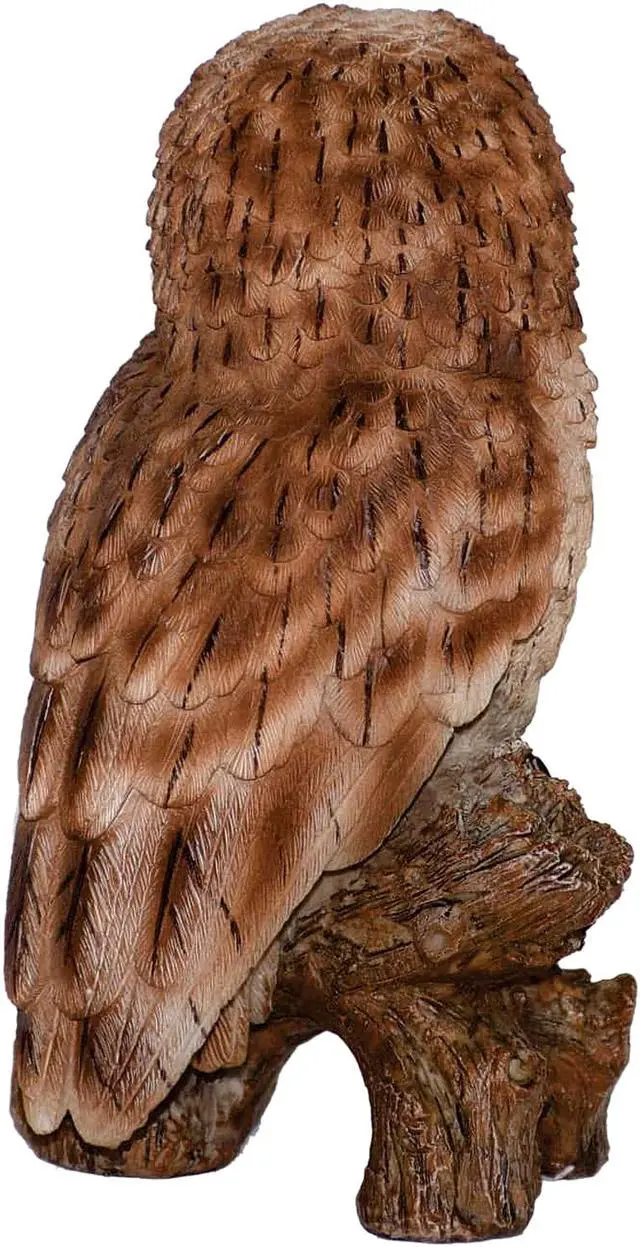 Alt view image 3 of 6 - Hi-Line Gift Tawny Owl On Stump - Small