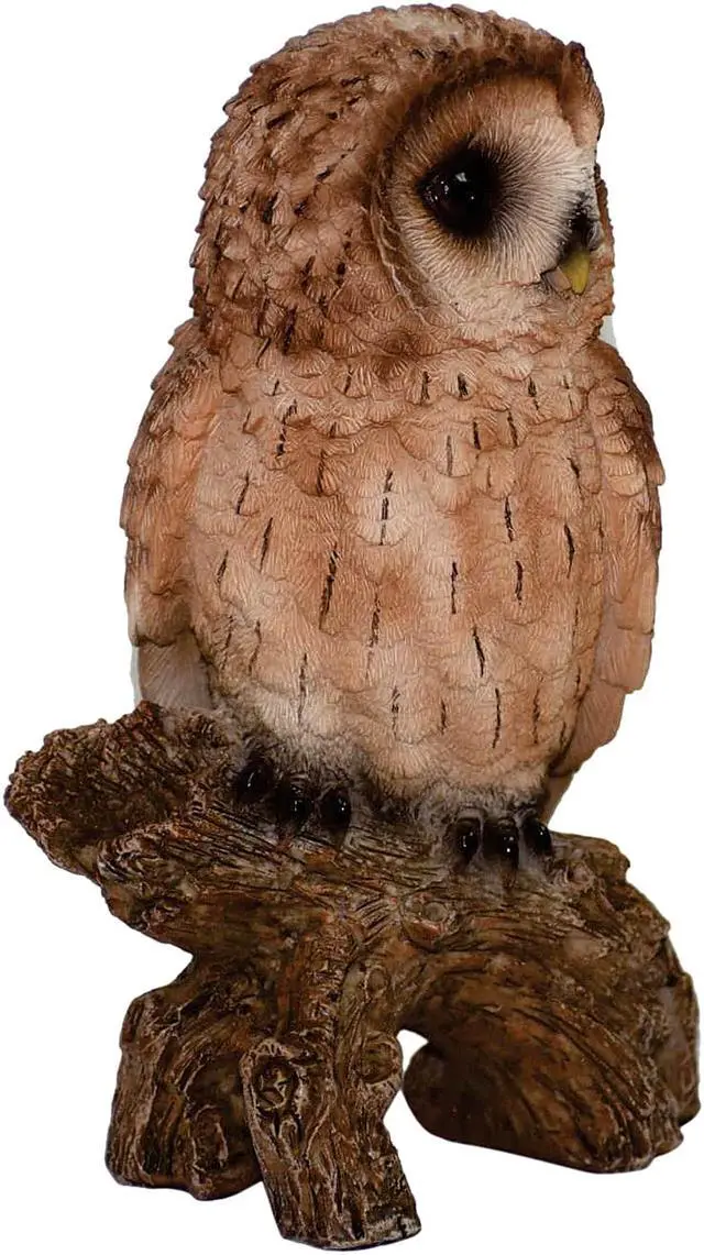 Alt view image 4 of 6 - Hi-Line Gift Tawny Owl On Stump - Small