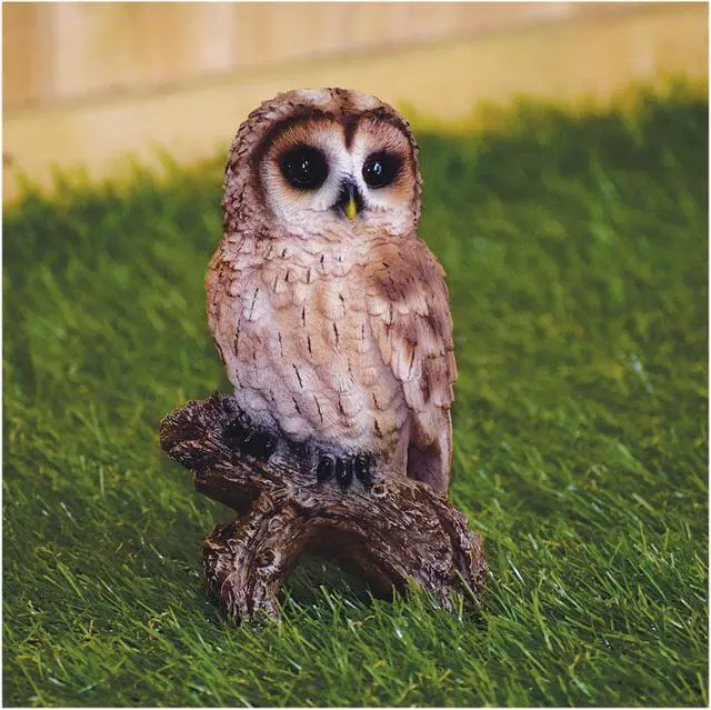 Alt view image 5 of 6 - Hi-Line Gift Tawny Owl On Stump - Small