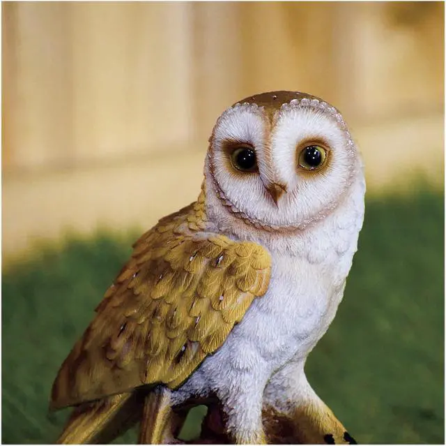 Alt view image 5 of 6 - Hi-Line Gift Small Barn Owl On Stump