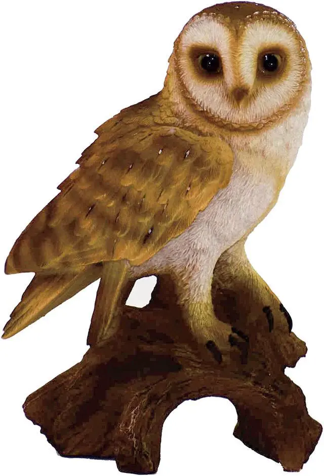 Main image of Hi-Line Gift Small Barn Owl On Stump
