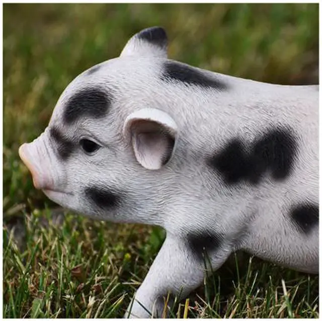 Alt view image 4 of 5 - Hi-Line Gift Standing Baby Pig with Black Spots