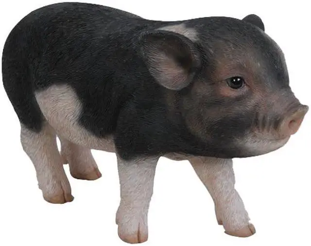 Alt view image 3 of 4 - Hi-Line Gift Standing Baby Pig - Dark Brown