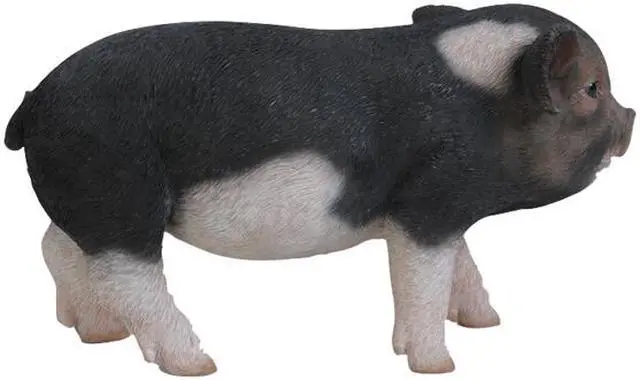 Alt view image 4 of 4 - Hi-Line Gift Standing Baby Pig - Dark Brown