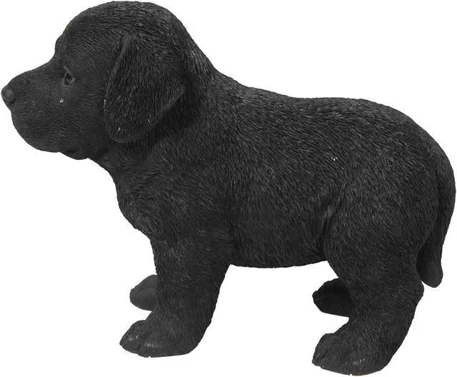 Alt view image 2 of 5 - Hi-Line Gift Black Standing Labrador Puppy Statue