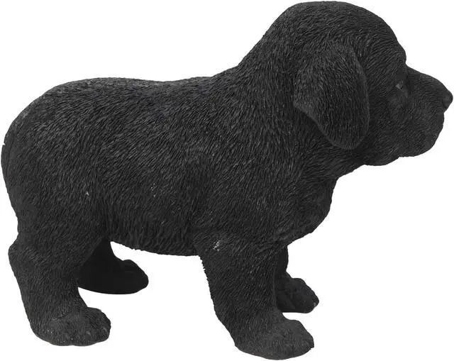Alt view image 3 of 5 - Hi-Line Gift Black Standing Labrador Puppy Statue
