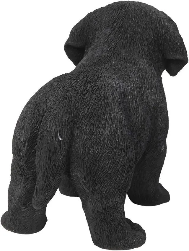 Alt view image 4 of 5 - Hi-Line Gift Black Standing Labrador Puppy Statue