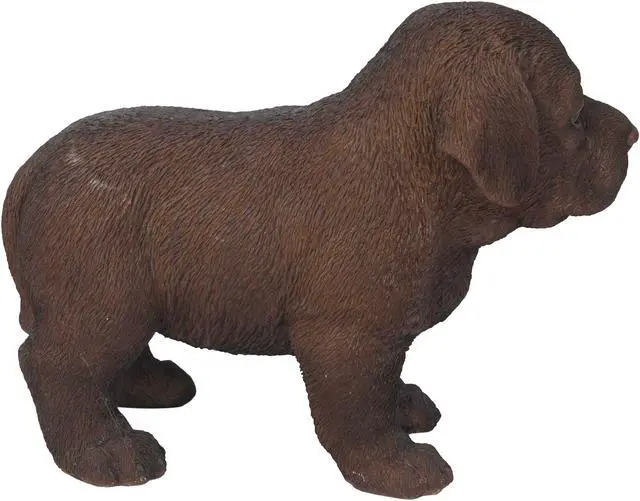 Alt view image 3 of 5 - Hi-Line Gift Chocolate Standing Labrador Puppy Statue