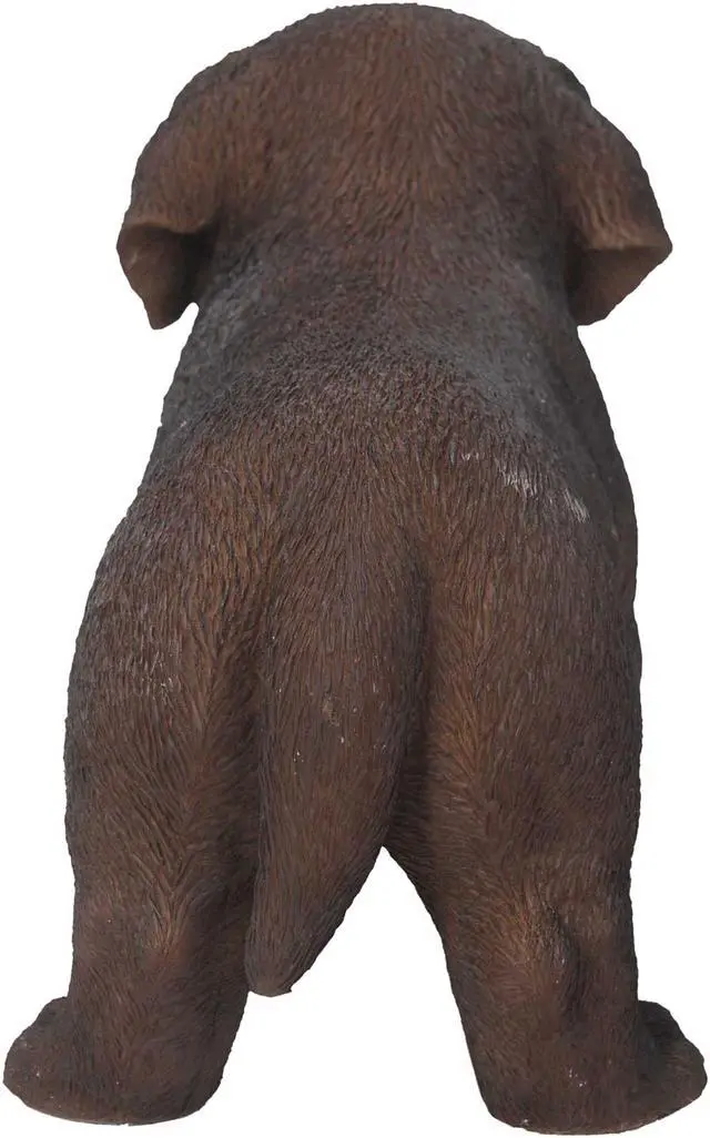 Alt view image 4 of 5 - Hi-Line Gift Chocolate Standing Labrador Puppy Statue