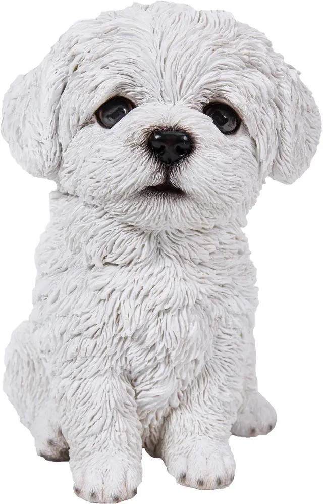 Main image of Hi-Line Gift Maltese Puppy Statue