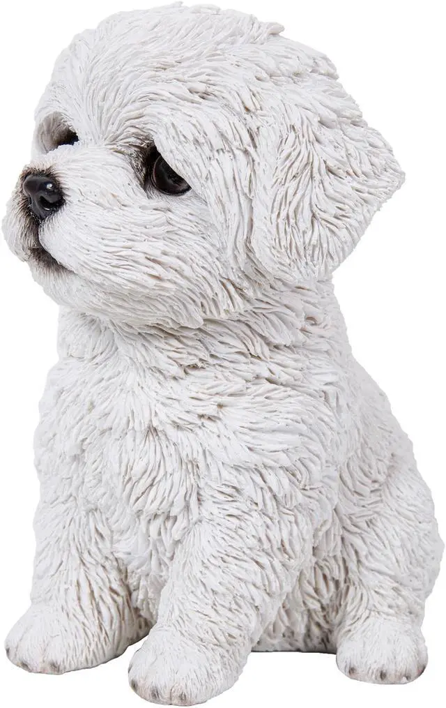 Alt view image 2 of 6 - Hi-Line Gift Maltese Puppy Statue