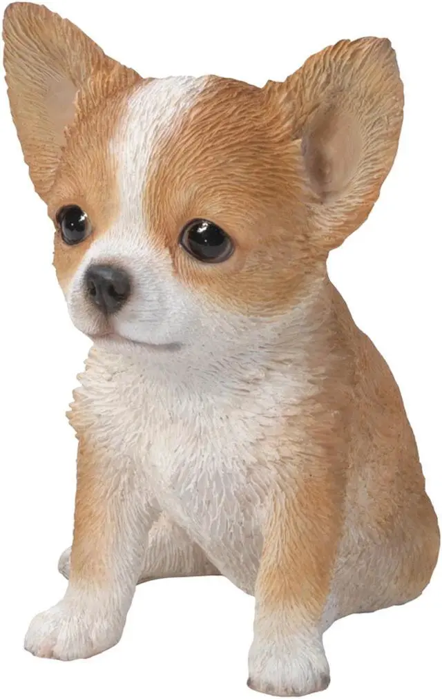 Alt view image 3 of 5 - Hi-Line Gift Brown & White Chihuahua Puppy