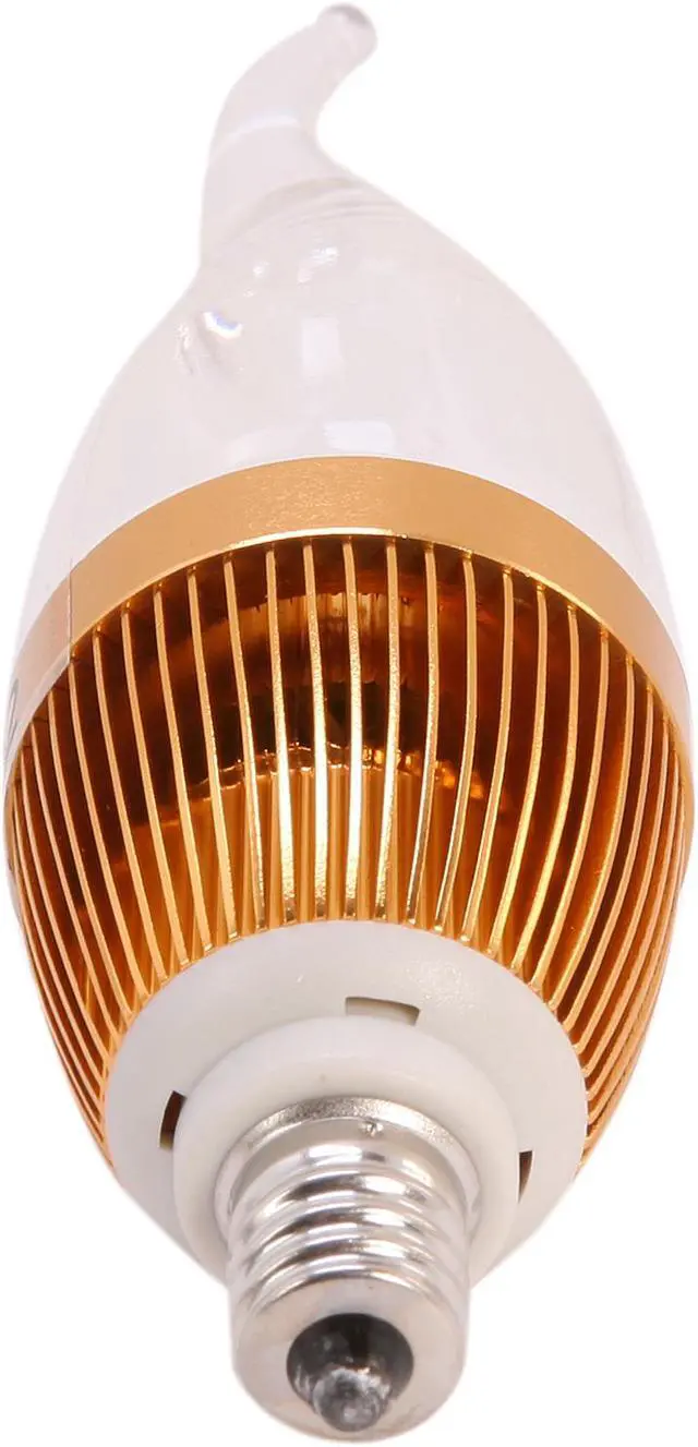 Alt view image 3 of 5 - MiracleLED 604510 45 Watt Equivalent Candelabra Clear Warm White LED Light Bulb