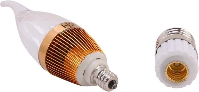 Alt view image 4 of 5 - MiracleLED 604510 45 Watt Equivalent Candelabra Clear Warm White LED Light Bulb