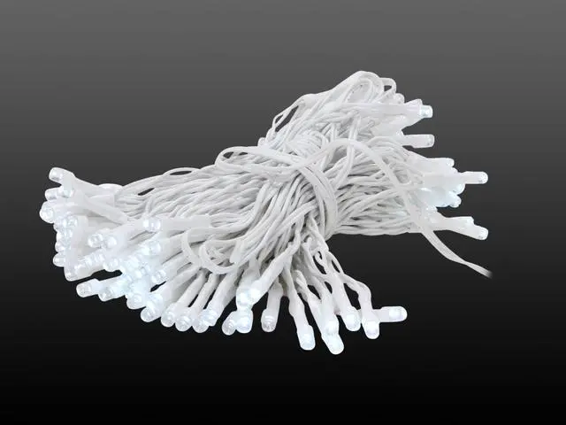 Alt view image 4 of 5 - Rosewill RSL-120 33' Solar Decorative String Lights, 100pcs White LED, White Cable