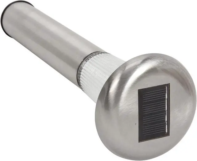 Alt view image 2 of 5 - Rosewill Stainless Steel Dual LED Solar Lawn Garden Lights (Set of 4)